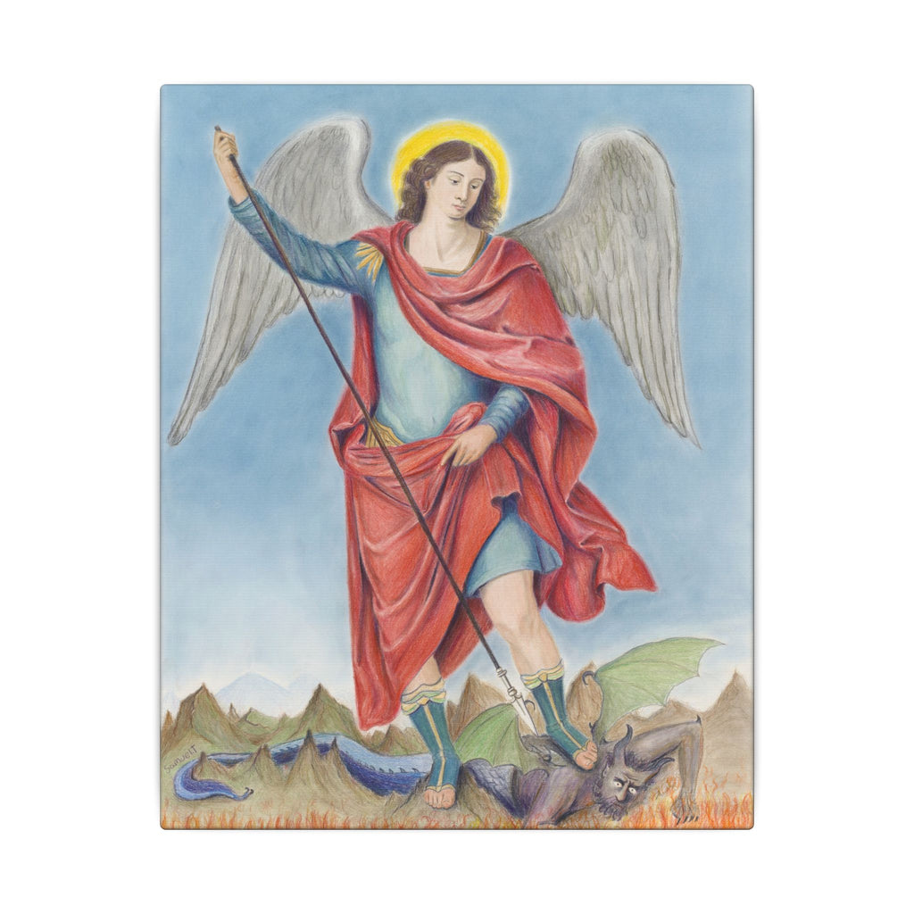 Saint Michael Vanquishing Satan Printify