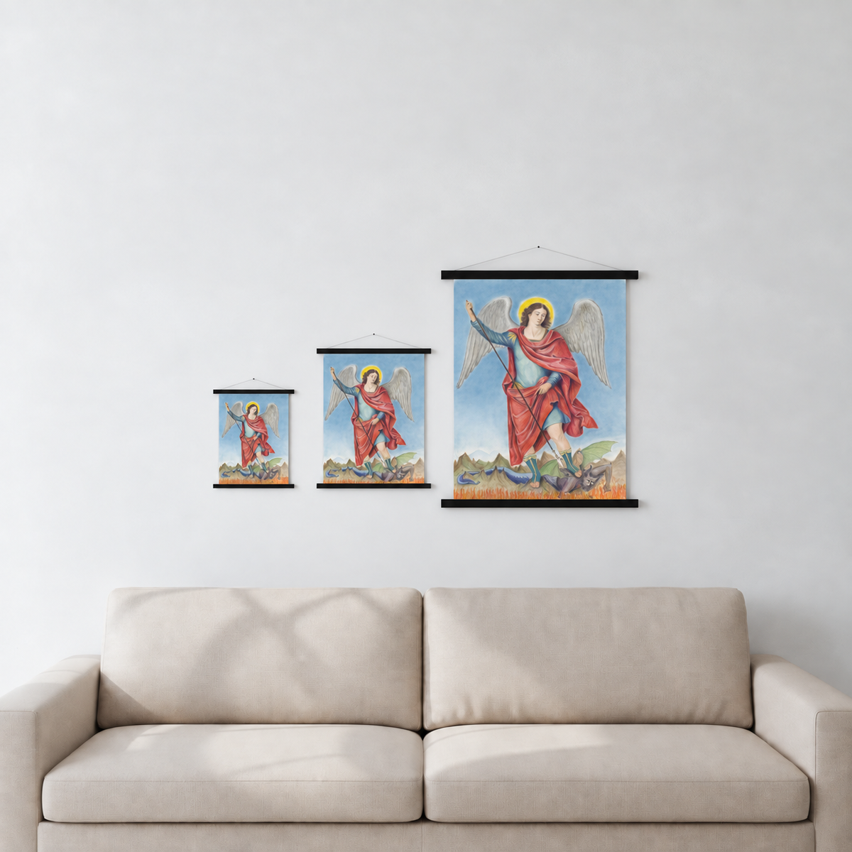 Saint Michael Vanquishing Satan LumaPrints